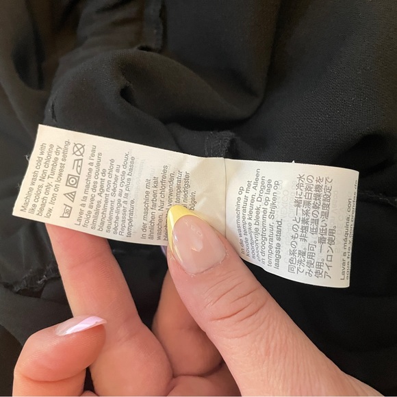 ew J Crew Size Large Black Cuffed Camp Shirt Jumpsuit Womens  Button Pockets - Picture 9 of 10